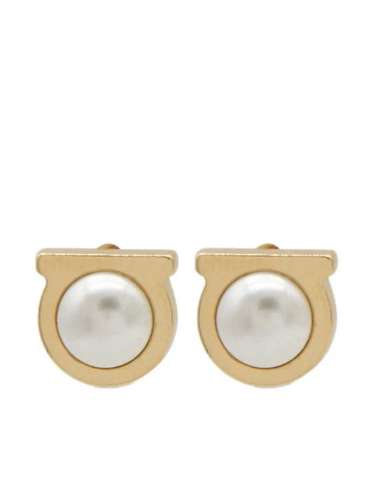 Ferragamo Gancini stud earrings
