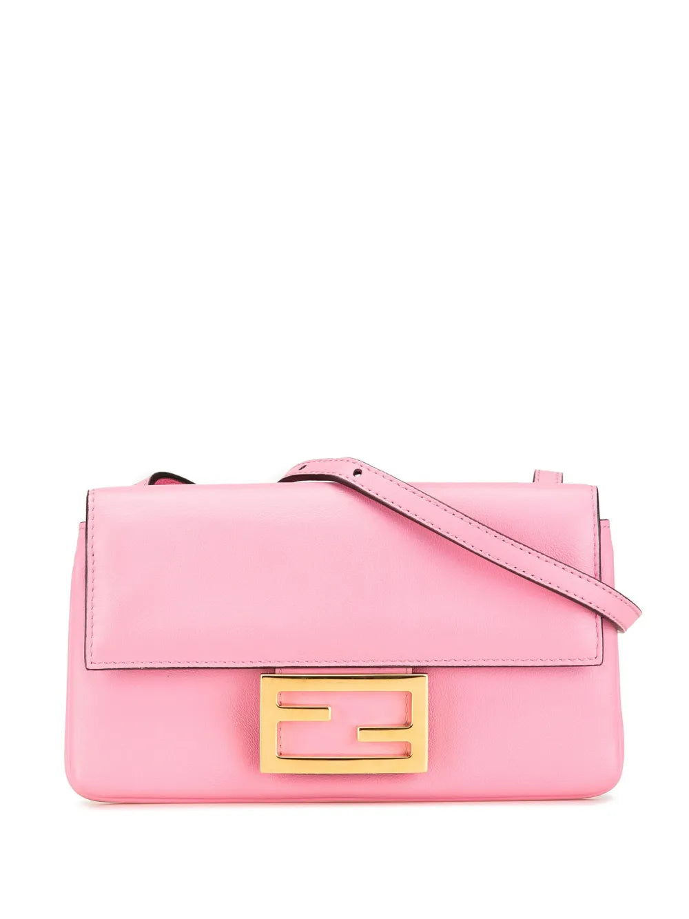 Fendi 2000 2010 Leather Duo Baguette crossbody bag