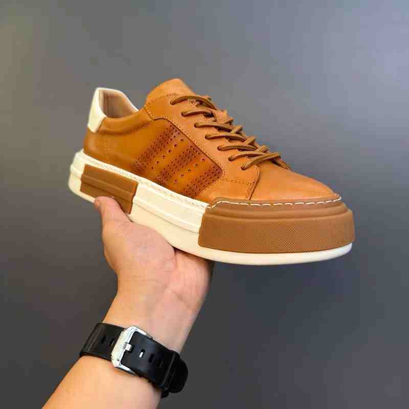 Men’s Casual Leather Sneakers – Soft, Breathable & Genuine Leather