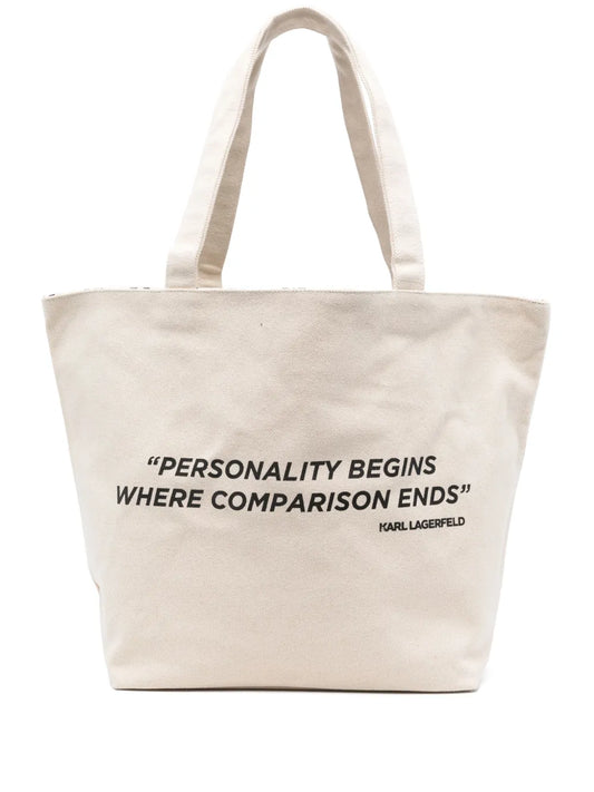 Karl Lagerfeld cotton tote bag