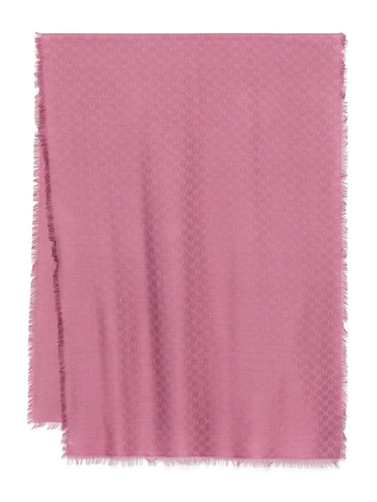 Max Mara logo jacquard scarf