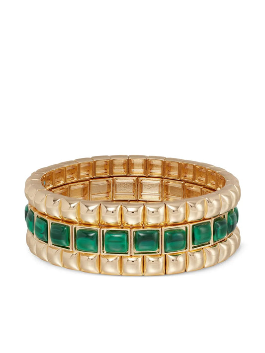 Roxanne Assoulin Puffy stud bracelet (set of three)