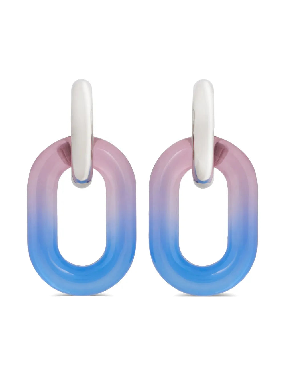 Rabanne XL Link Oversized Tie Dye earrings