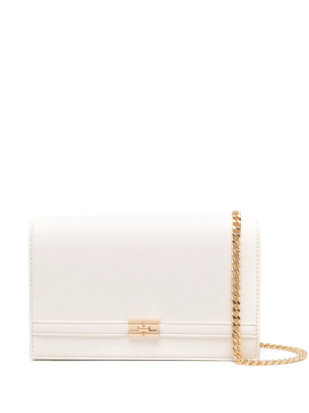 Elisabetta Franchi logo plaque clutch bag
