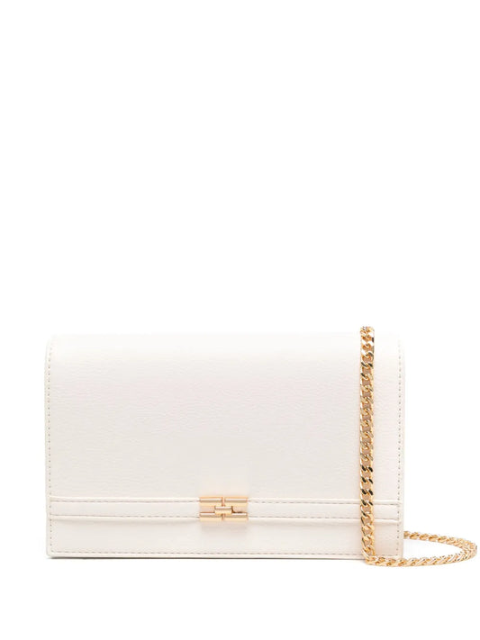 Elisabetta Franchi logo plaque clutch bag