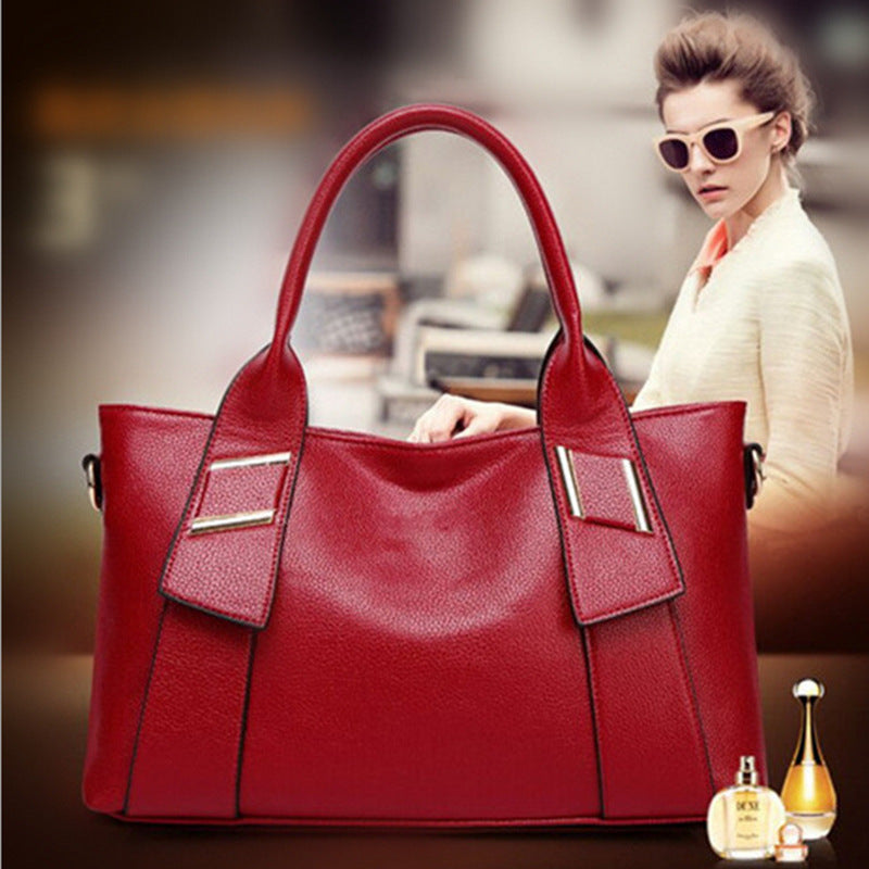 Women’s Winter Handbag – Trendy Embossed Satchel Tote Bag