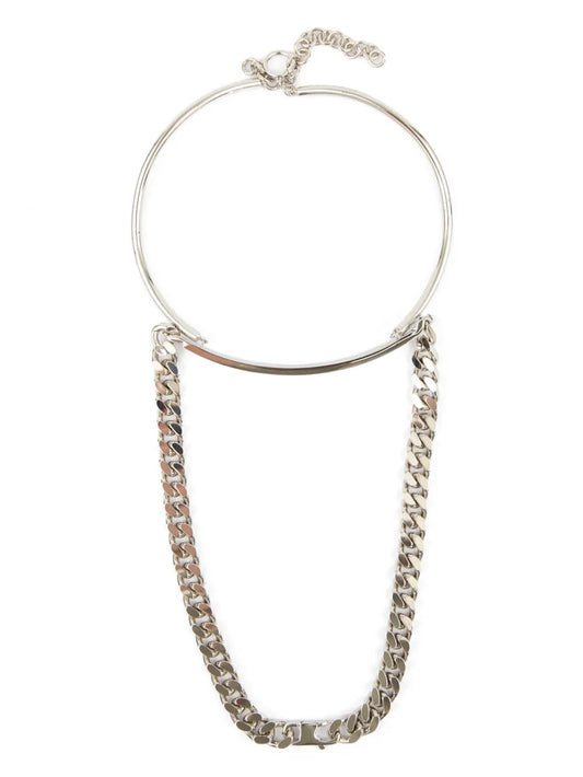 MM6 Maison Margiela mixed chain necklace