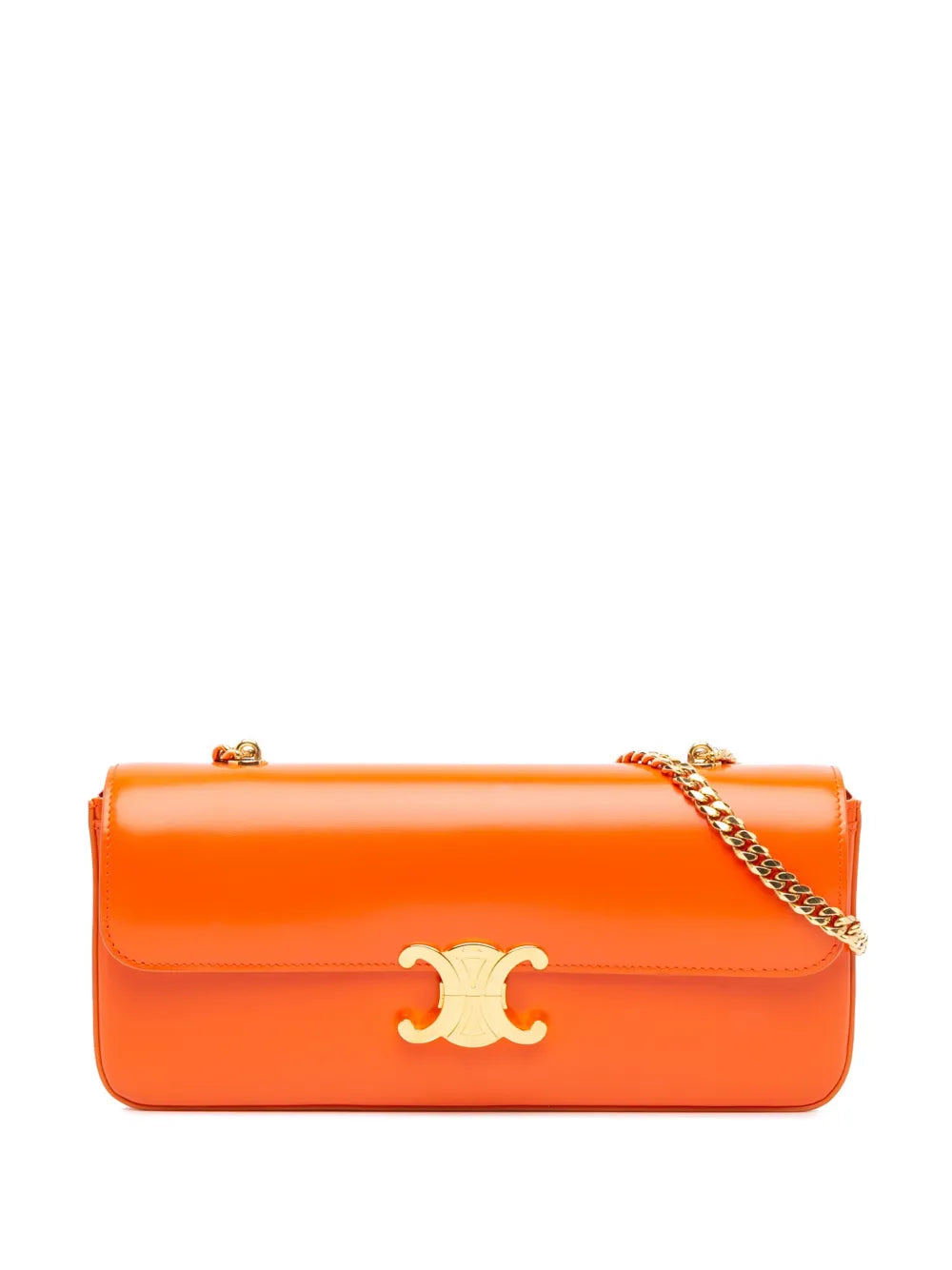 Céline 2021 Triomphe Calfskin Cuir Chain shoulder bag