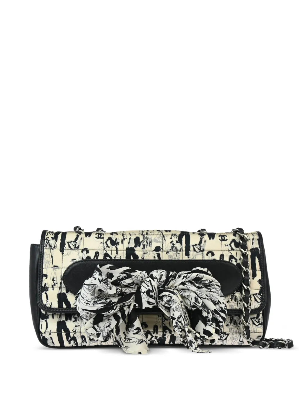 CHANEL 2003 Choco Bar shoulder bag