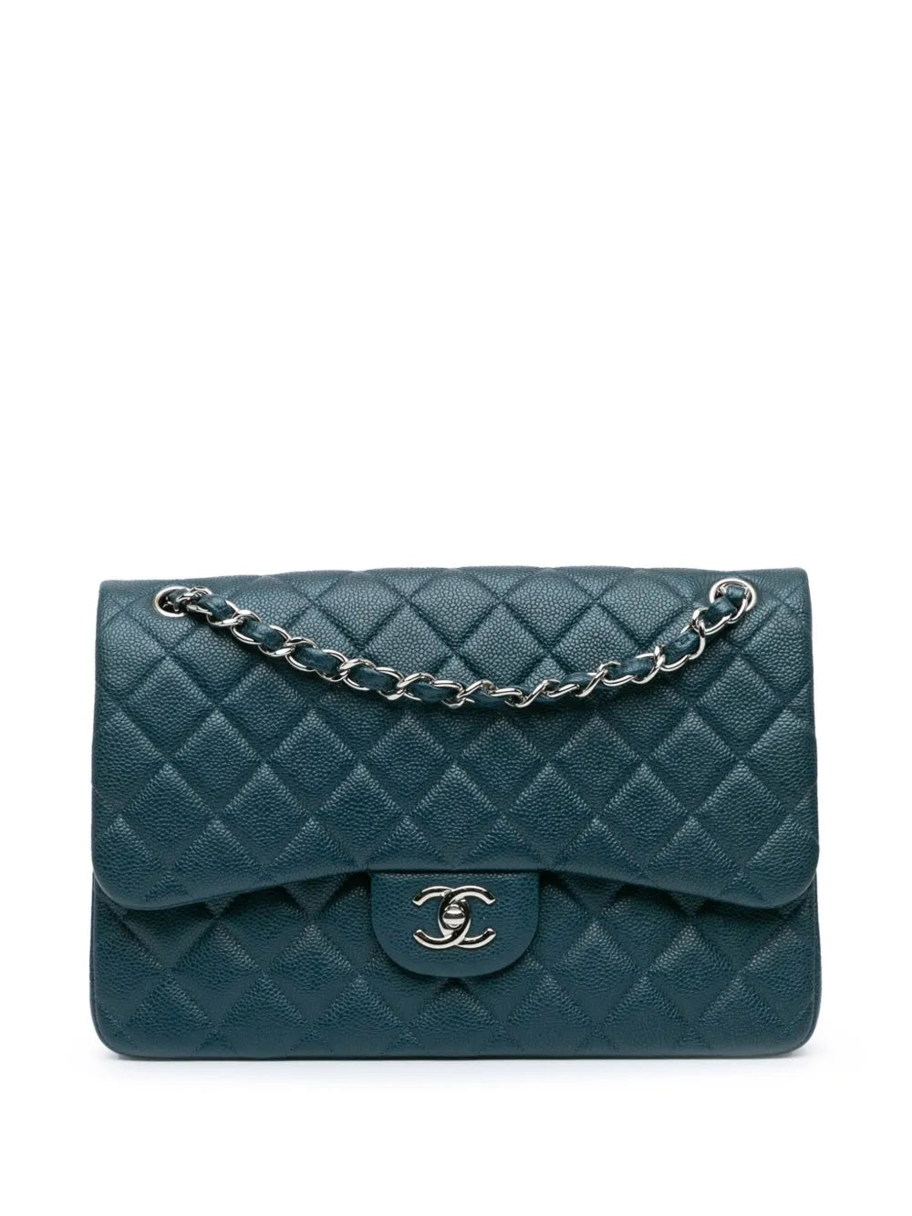 CHANEL 2014 2015 Jumbo Classic Caviar Double Flap shoulder bag