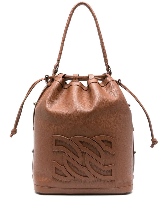 Casadei leather bucket bag