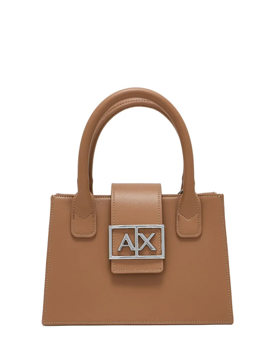 Armani Exchange logo tote bag