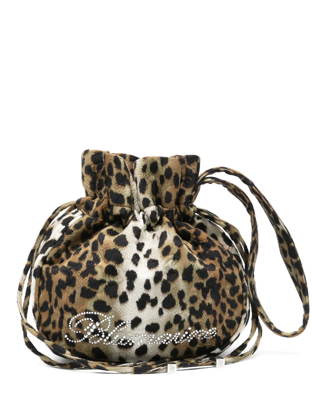 Blumarine printed satin clutch bag