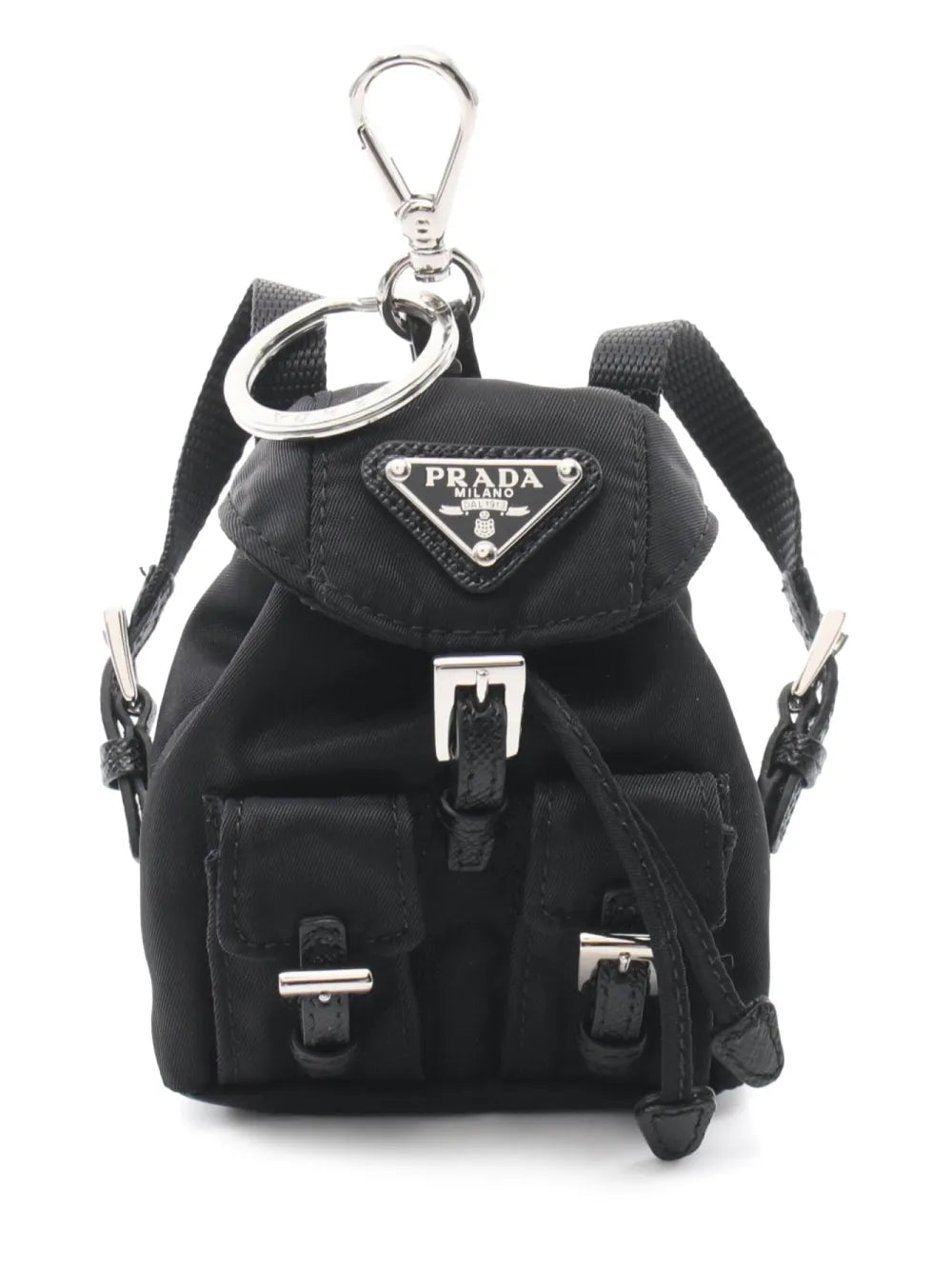 Prada 2020s enamel triangle logo backpack