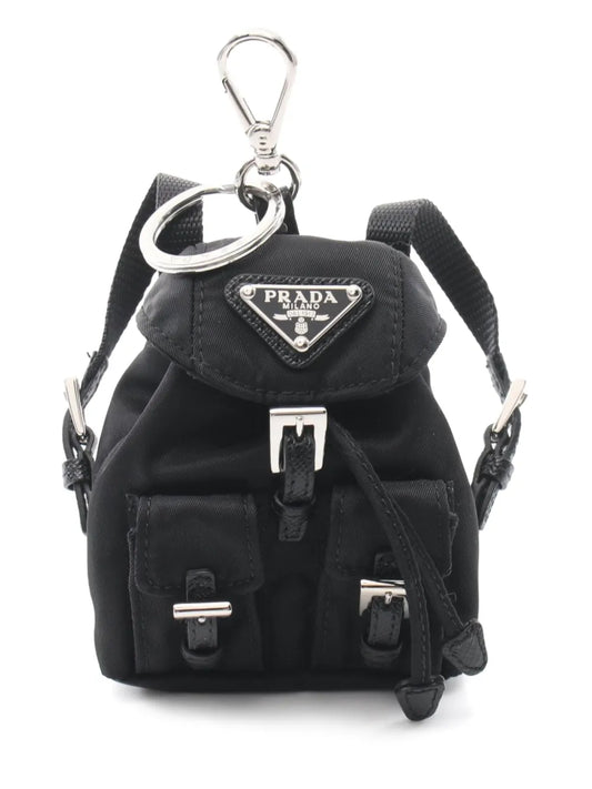 Prada 2020s enamel triangle logo backpack