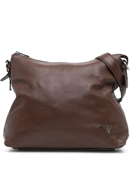 Prada 2013 2024 Soft Calf Side Zip Hobo shoulder bag
