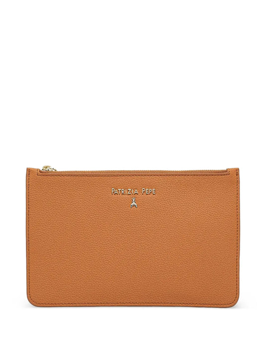 Patrizia Pepe leather clutch bag