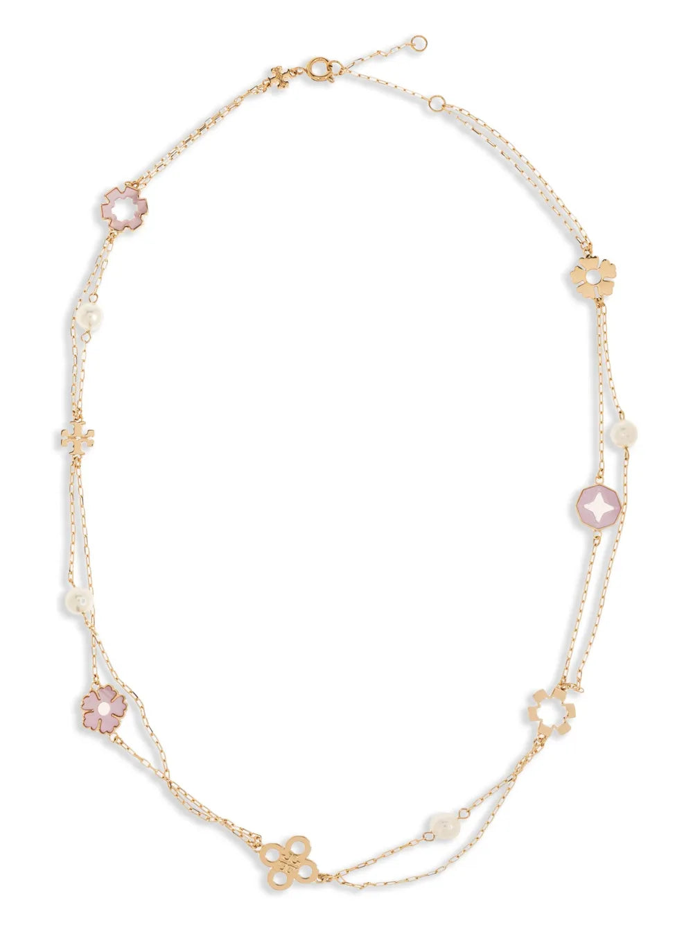 Tory Burch double chain necklace