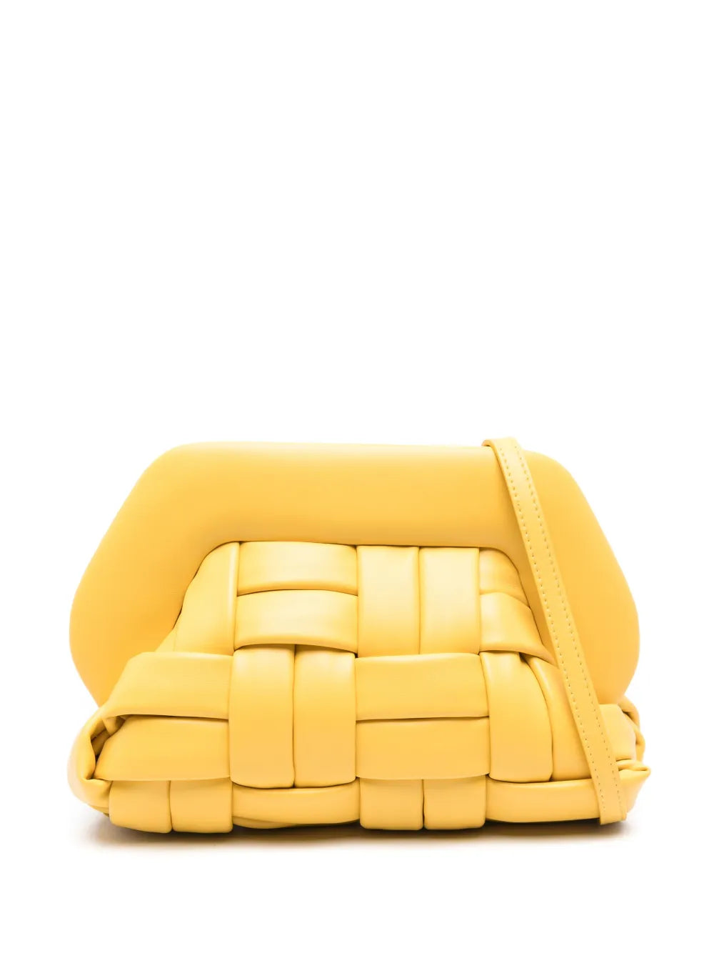 Themoirè Tia Weaved clutch bag