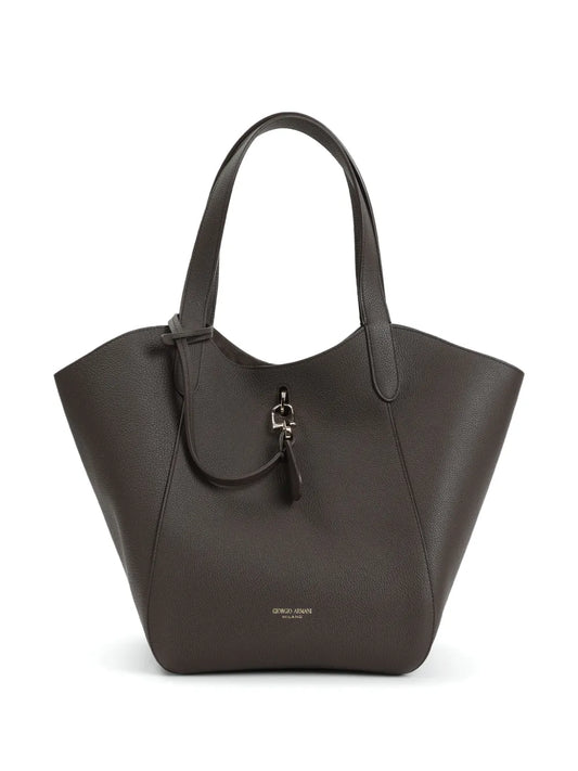 Giorgio Armani medium pebbled leather tote bag