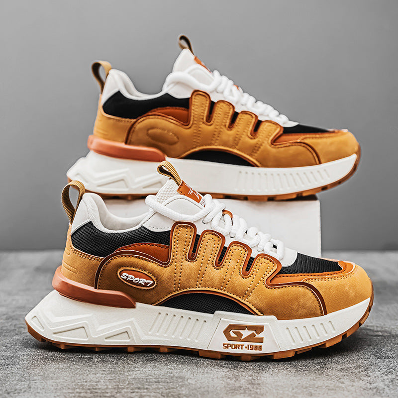 Men’s Fashion Mesh Sneakers – Trendy Casual Dad Shoes