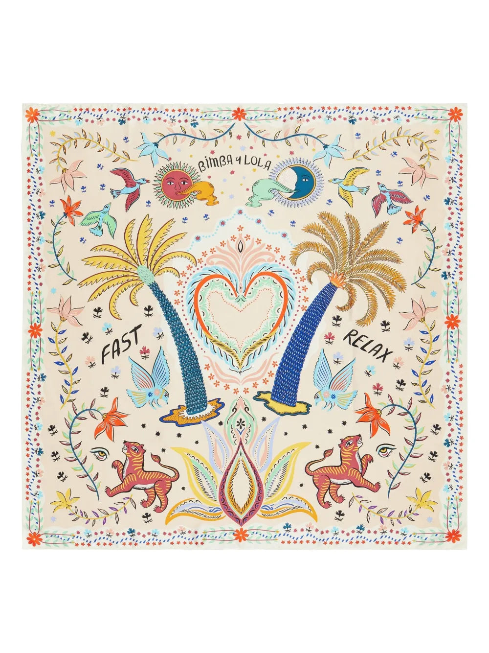 Bimba y Lola Palm Tree scarf