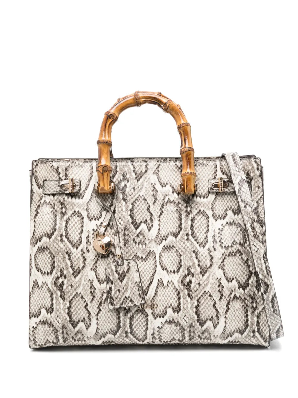 LIU JO snakeskin printed tote bag