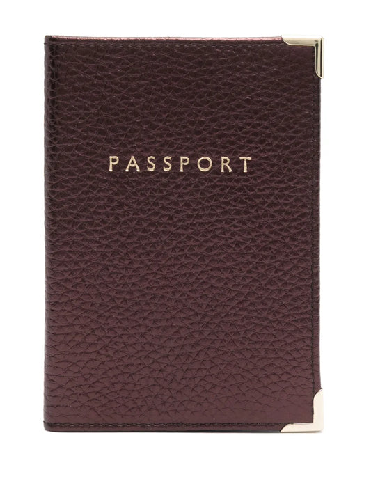 Aspinal Of London leather passport cover