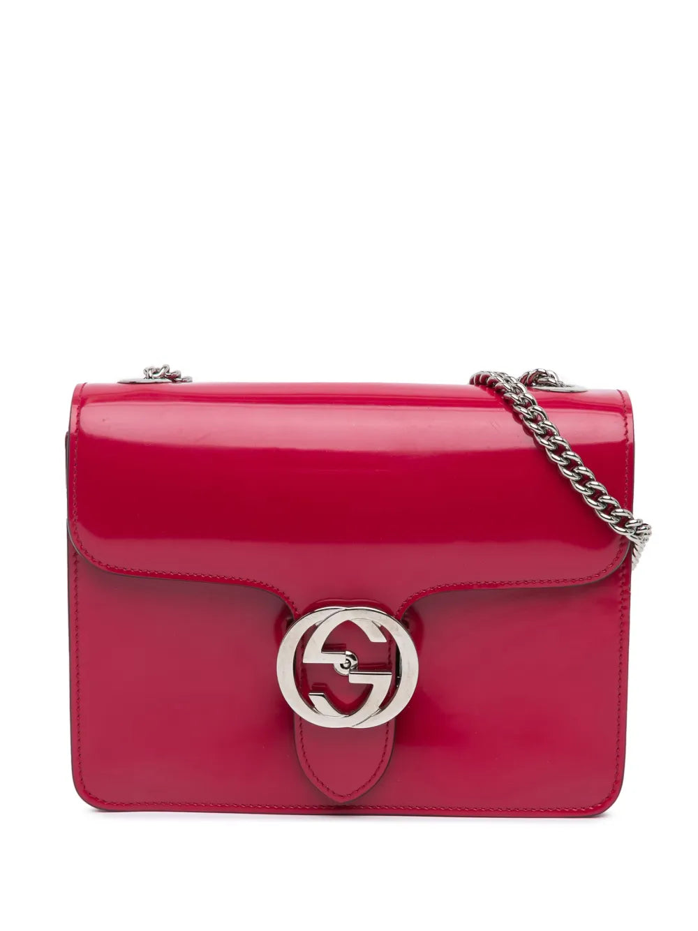 Gucci 2016 2024 Small Polished Calfskin Interlocking G Dollar crossbody bag