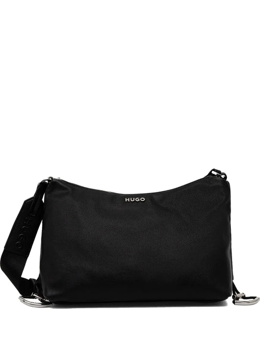 HUGO logo plaque shoulder bag
