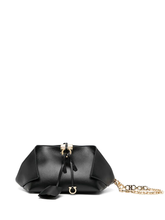 Ferragamo leather clutch bag
