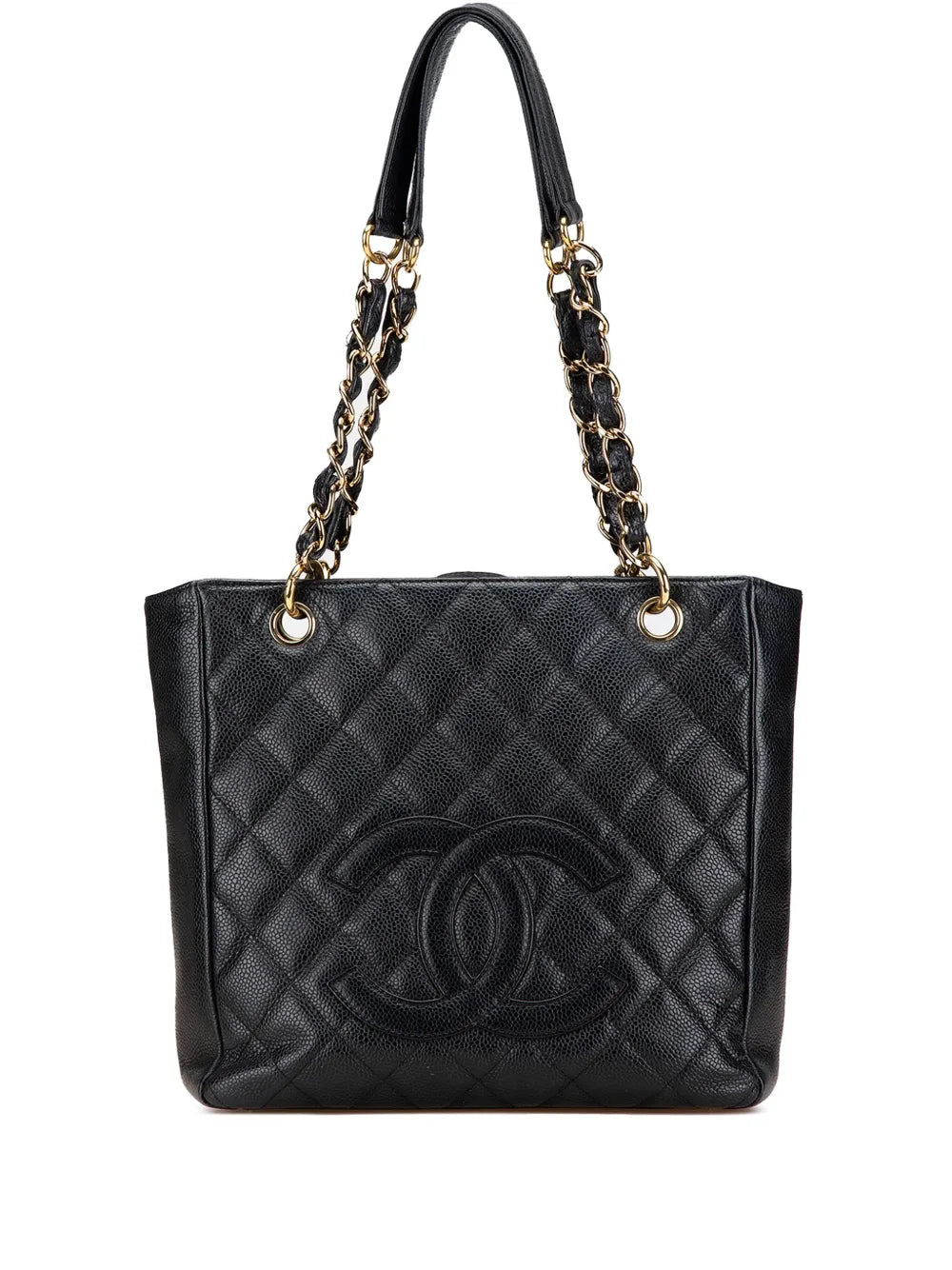 CHANEL 2003 2004 Caviar Petite Shopping tote bag