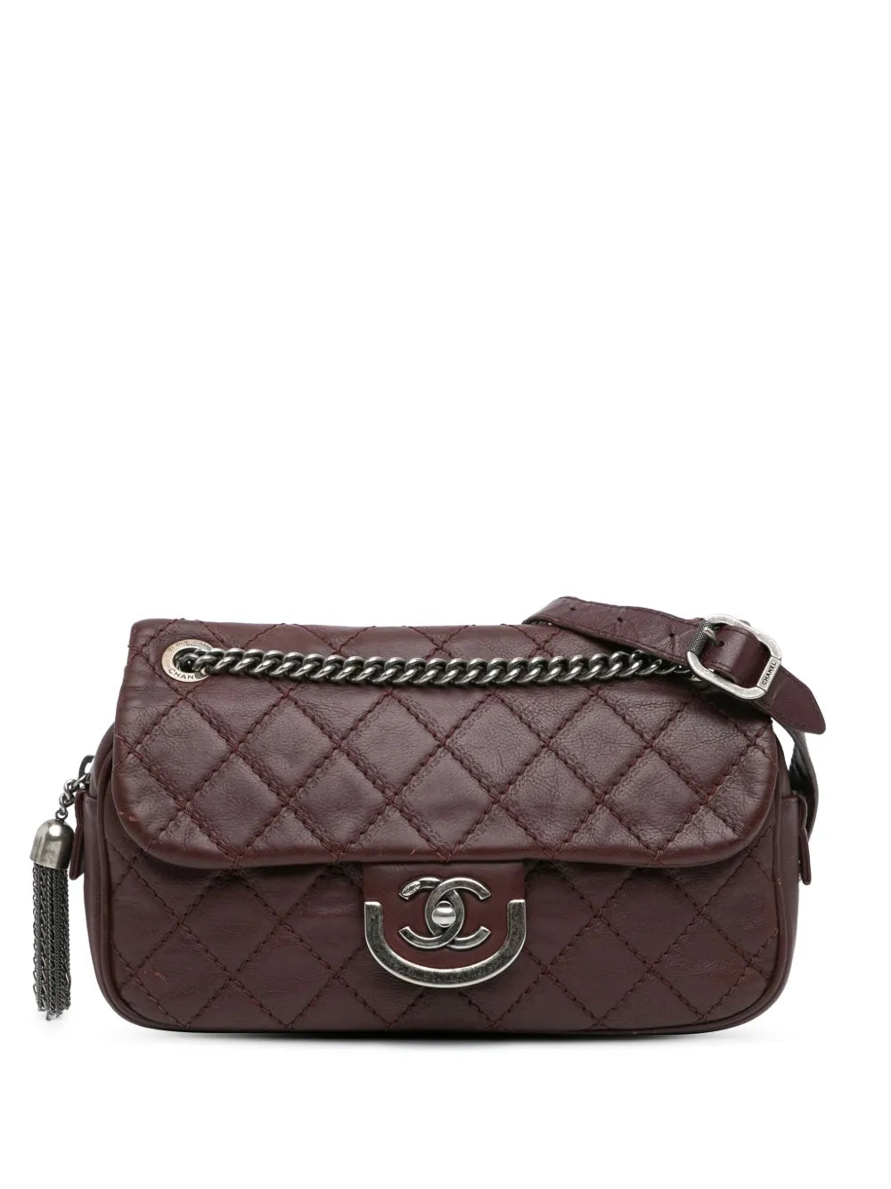 CHANEL 2013 2014 Paris Edinburgh Medium Calfskin Coco Sporran Flap crossbody bag
