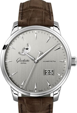 glashutte original senator excellence panorama date moon phase stainless steel men's watch_14