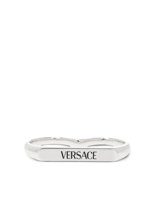 Versace logo engraved ring