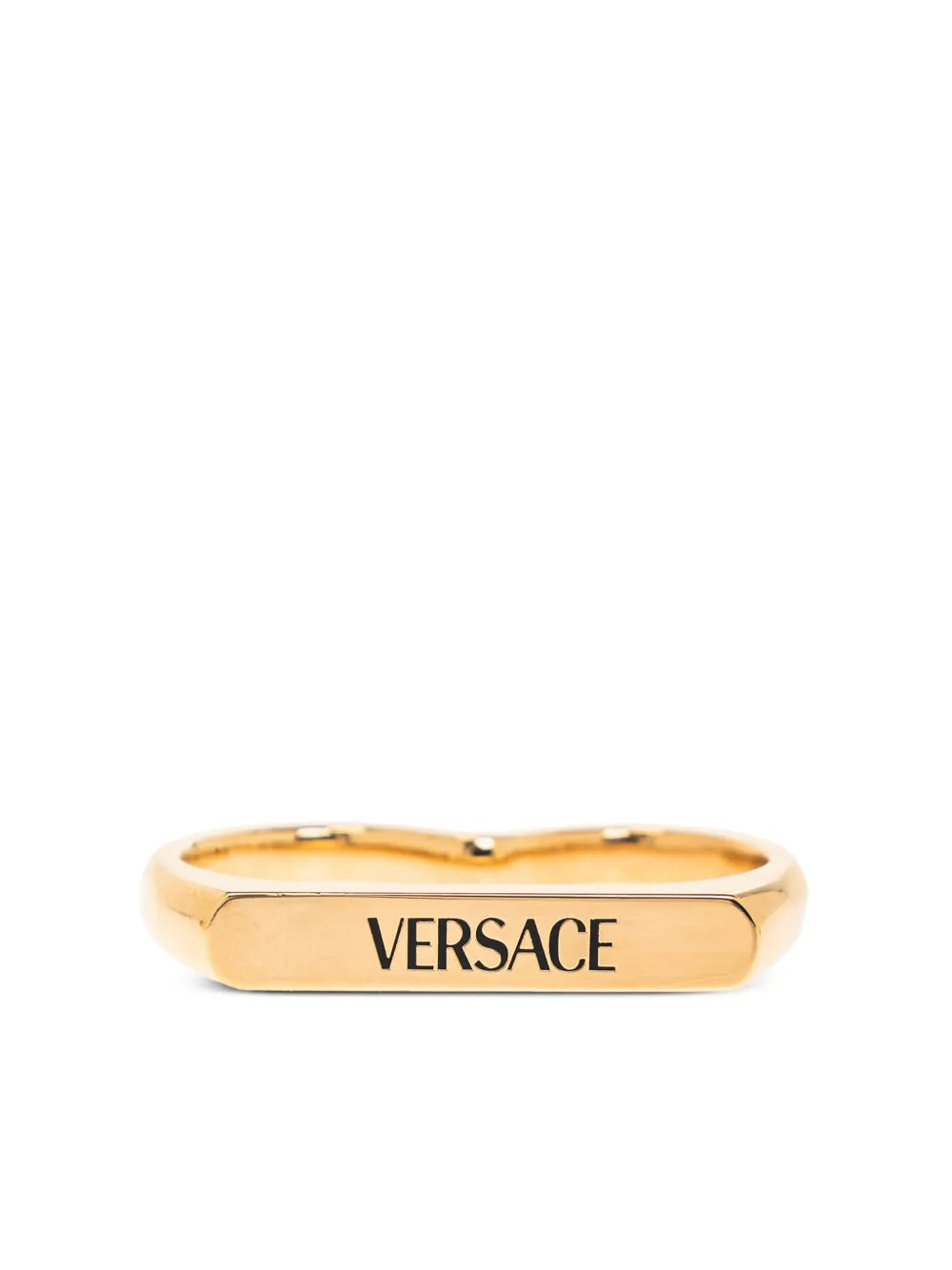 Versace logo engraved ring