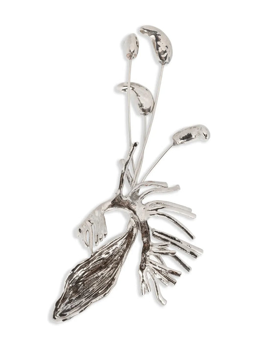 DRIES VAN NOTEN floral motif brooch