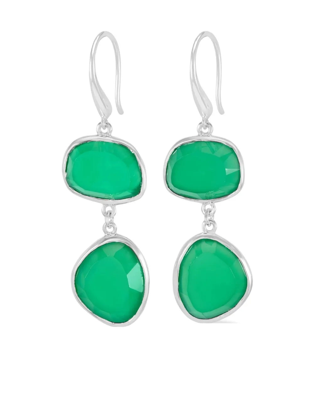 DOWER AND HALL pebble drop earrings