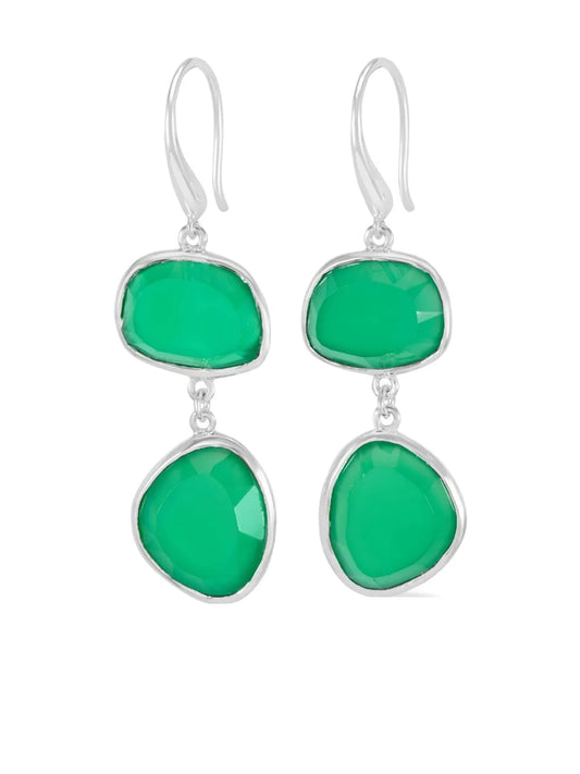 DOWER AND HALL pebble drop earrings