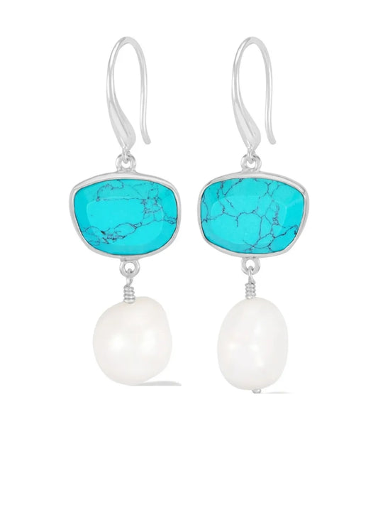 DOWER AND HALL pebble drop earrings