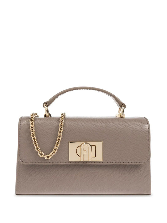 Furla leather tote bag