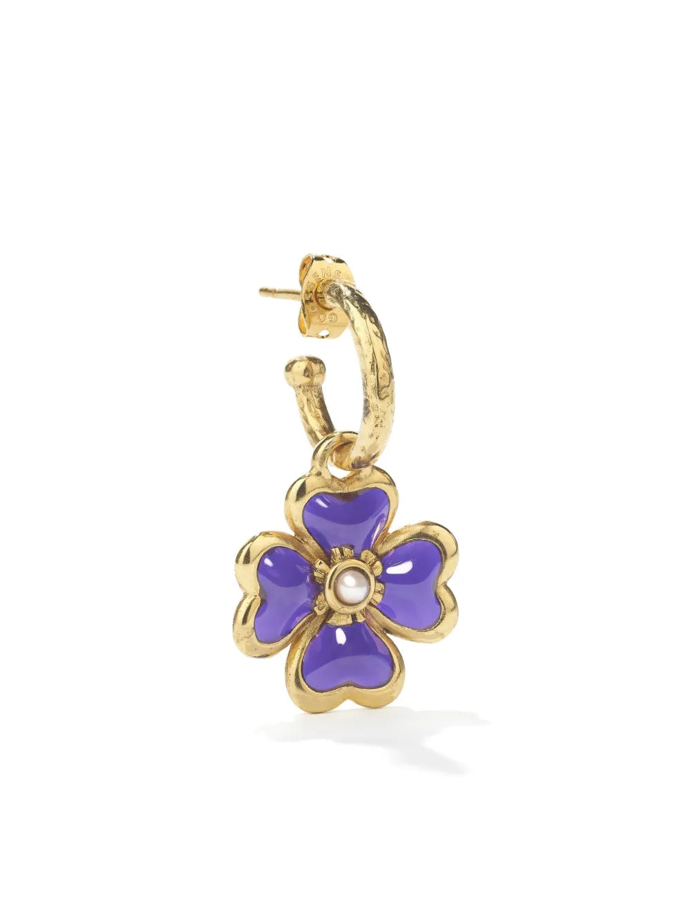 Goossens Talisman Trèfle hoop earring