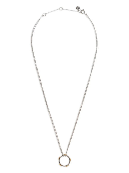 Tory Burch logo charm necklace