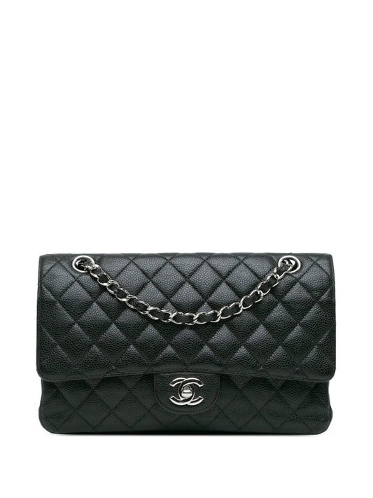 CHANEL 2009 2010 Medium Classic Caviar Double Flap shoulder bag