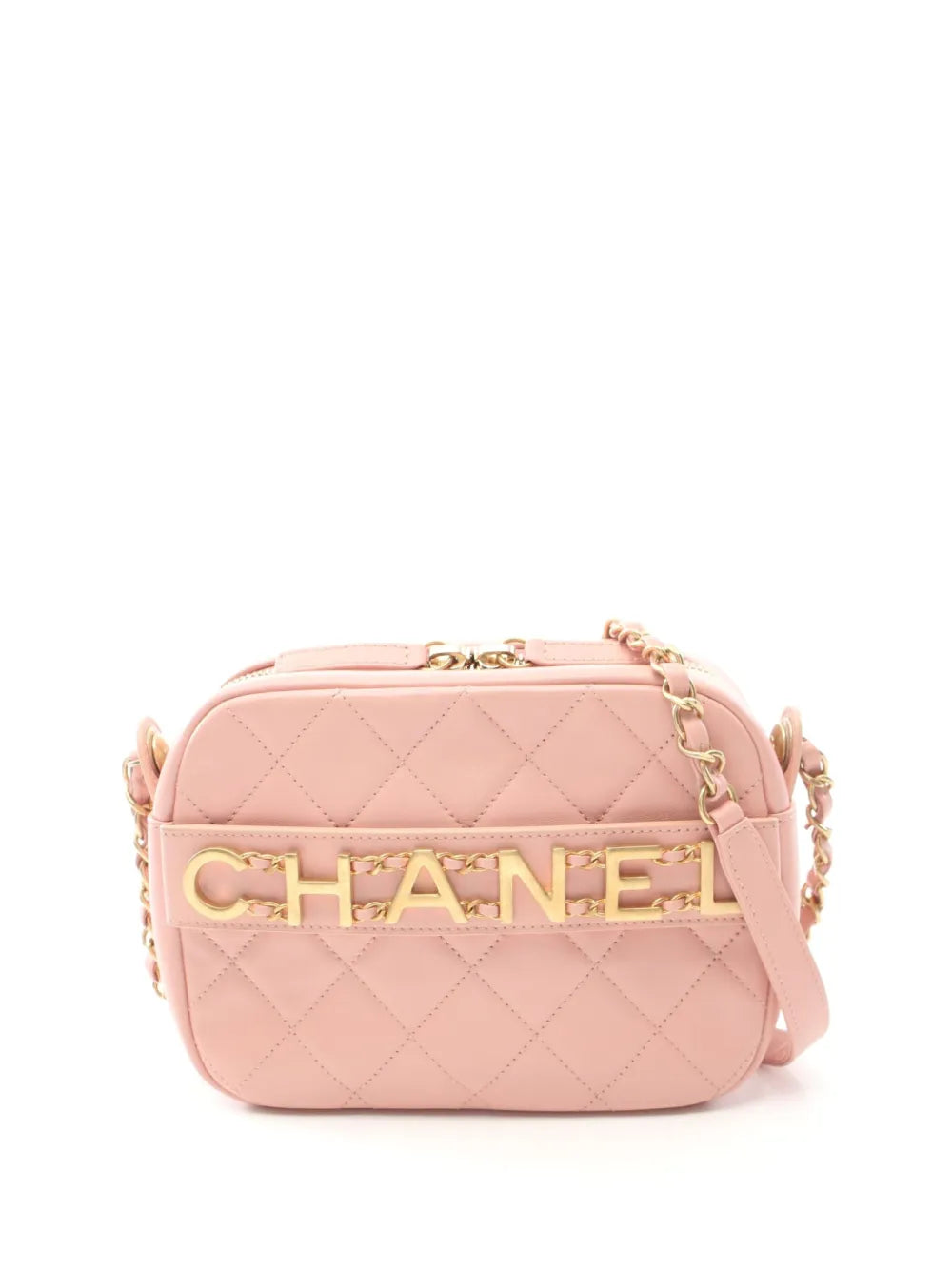 CHANEL 2019 Logo Enchained camera bag