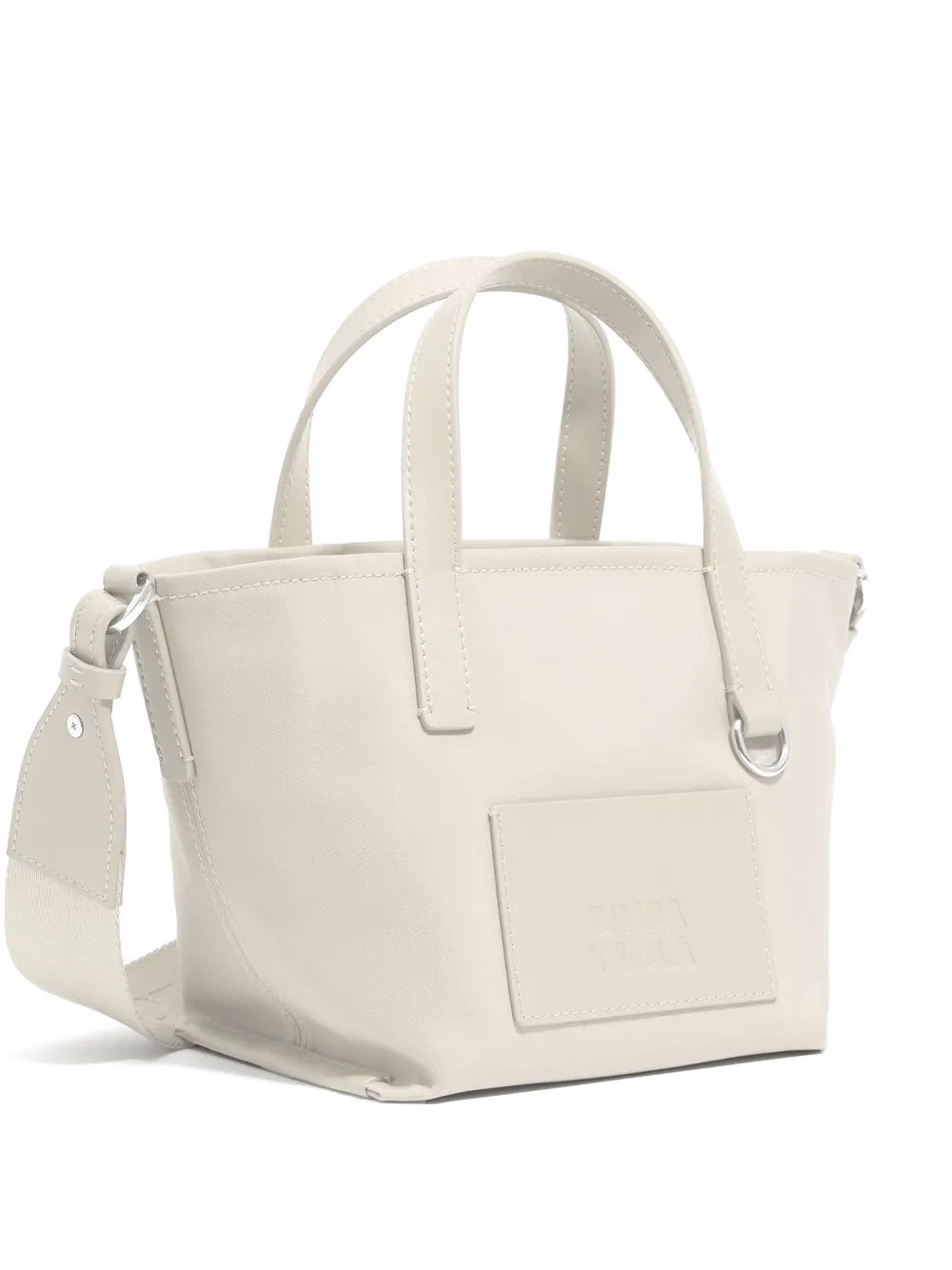 Bimba y Lola mini logo patch tote bag