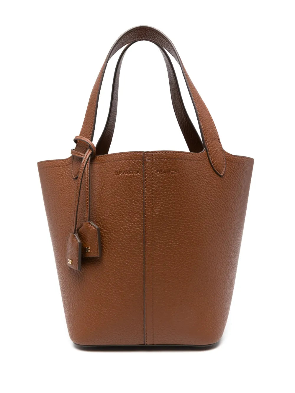 Elisabetta Franchi small logo charm tote bag