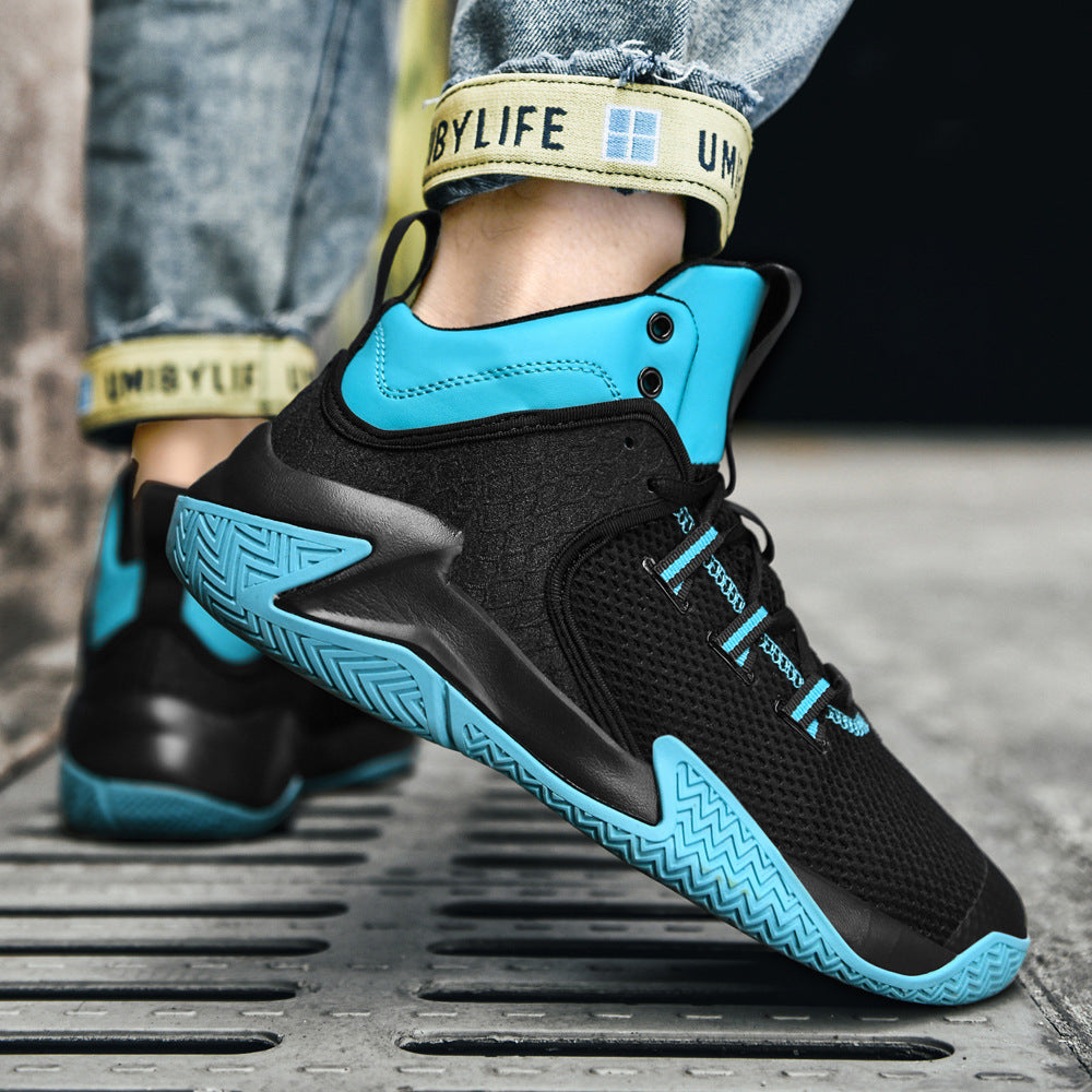 High-Top Sports Casual Shoes – Wear-Resistant, Shock-Absorbing, Anti-Collision Training Sneakers