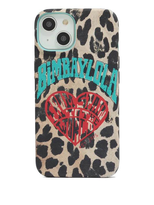 Bimba y Lola leopard print iPhone 14 case