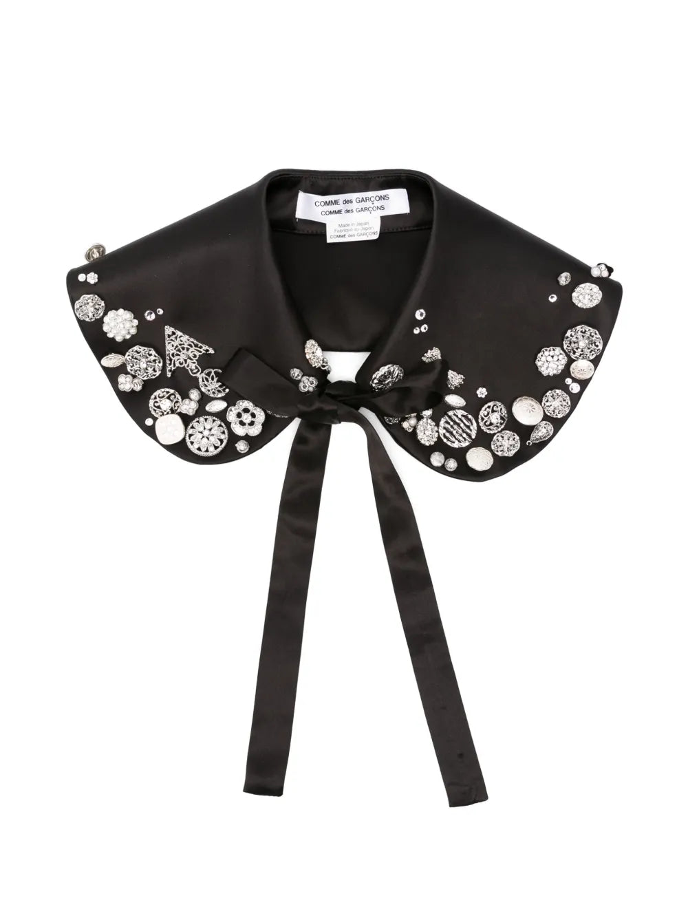 Comme Des Garçons Comme Des Garçons embellished satin collar